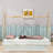 Twin Size Wooden Tent Floor Bed with Triangle Structure-1506752107