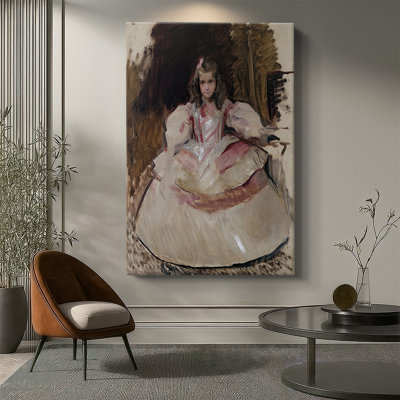 María de Figueroa Dressed as a Menina -Gallery Wrapped Canvas by Joaquín Sorolla y Bastida