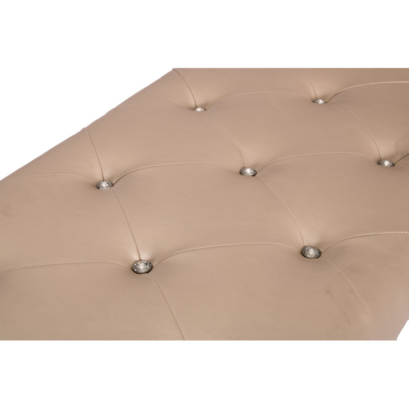 Ares Faux Leather Upholstered Bench