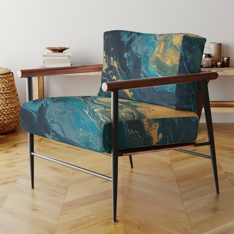 Fauteuil d'appoint Creel, Noir, noir, noir, noir