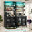 Swapan 66.9''tall  Modern Wine Cabinet Bar Cabinet with Wine Glasses Rack and Led Strip-482050456