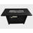 Havery Rectangle Stainless Steel Propane and Natural Gas Fire Pit Table with Lid-1036882645-1036882644