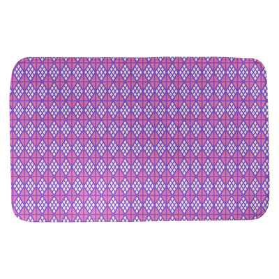 Tapis pour salle de bain diamants Leffel