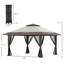 Abri de jardin avec filet Outsunny 13 pi x 13 pi avec filet Outsunny
