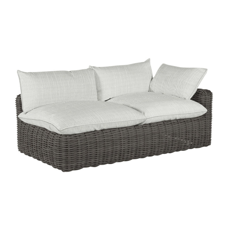 Causeuse Montecito, Welt, Argent Vérone, Gris ardoise