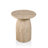 Fulcher Natural Stone 17" W Pedestal End Table with Travertine Effect-2069962508