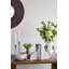 Bol décoratif en marbre crème avec rebords surélevés D9.5X4.5 "