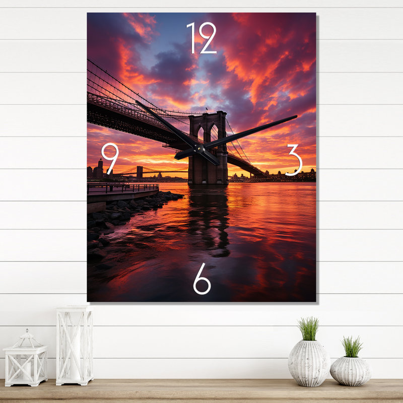 Horloge murale Jeanean - Cityscapes, Petit