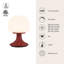 Lampe de table à DEL 8 po Bea Green-132336397