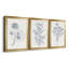 Indigo Botany Study IV - Ensemble de 3 peintures sur toile encadrées-1171059430-1171059435