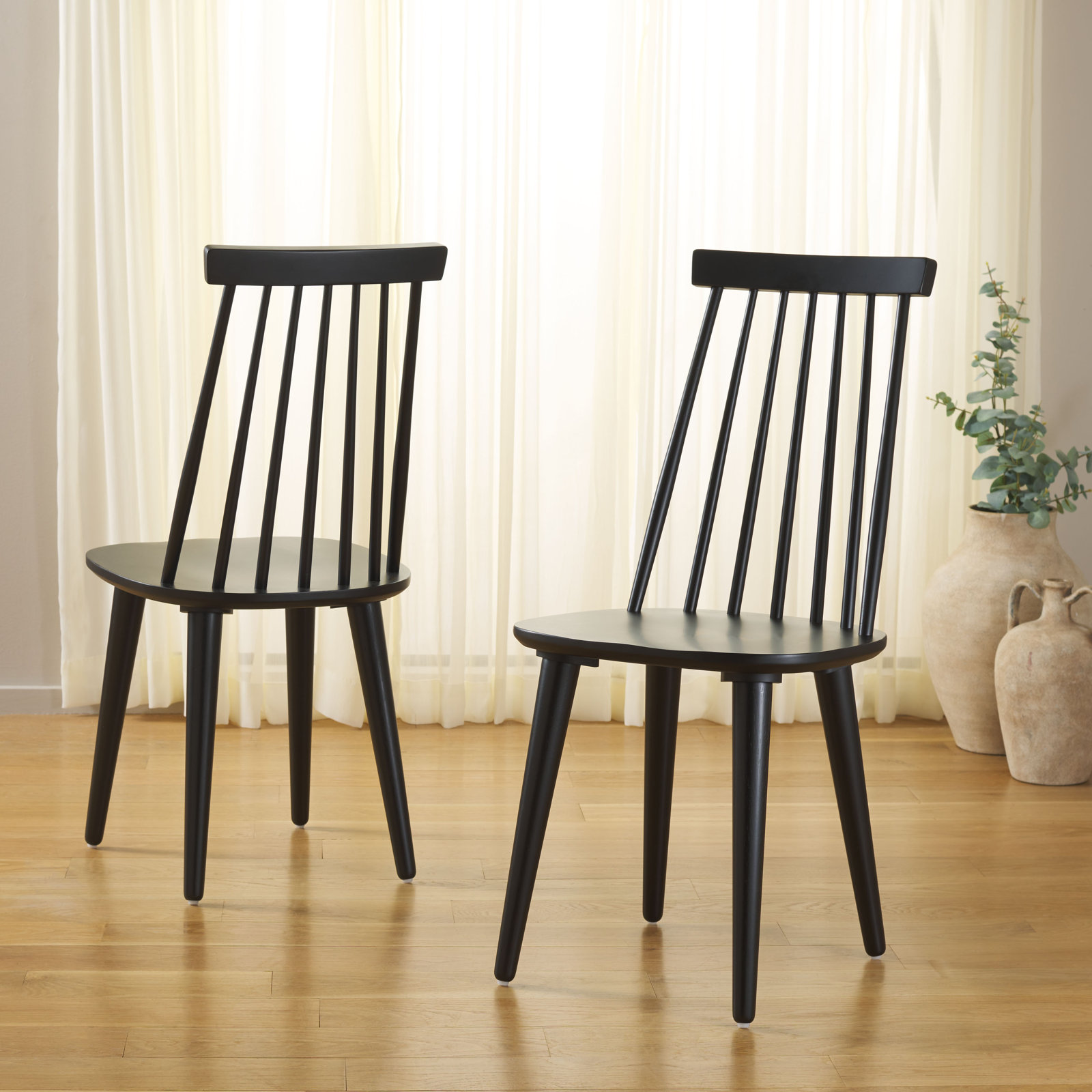 Rolde Dining Chair, Matte Black