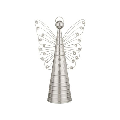 Metallic Silver Angel Decor