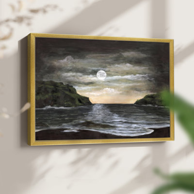 Midnight Seascape II -Framed Print - Restickable