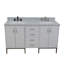 Ensemble de meuble-lavabo double 61 po Aashir