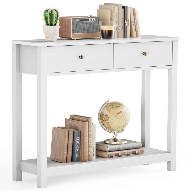 Console Table, White