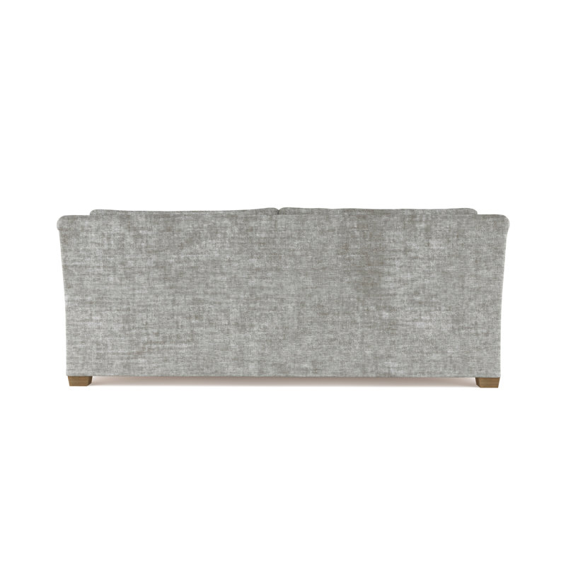 Sofa, Linen Blue Print, 32" H x 72" W x 41" D