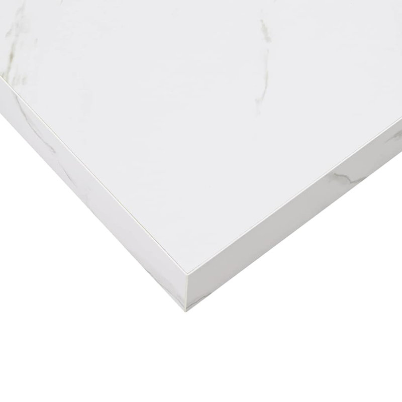 Floating Shelf, White Marble, 4cm H x 60cm W x 23.5cm D