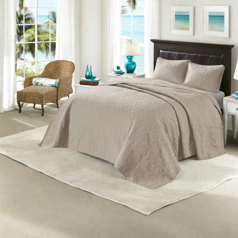 Khaki Cotton Bedding Sets, Reversible Style, Perfect For Summer Or Layered Warmth