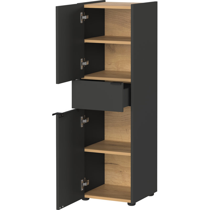 Lawhon Linen Cabinet, Black