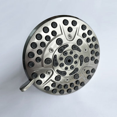 High-Pressure Rain Shower Head With 10 Spray Modes, 4.7 Inch Fixed Bathroom Rainfall Showerhead With Adjustable Swivel Ball Joint, Bathroom Accessories