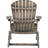 Foldable Gray Wood Seat, Ideal For An Outdoor Retreat Rustic Style Chair, Gray, Made From Living-811990584