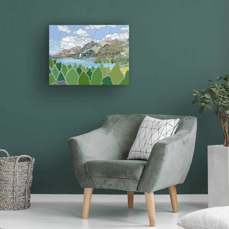 Art sur toile, Jonathan Mandell Sils Maria, H 14 po x l 19 po