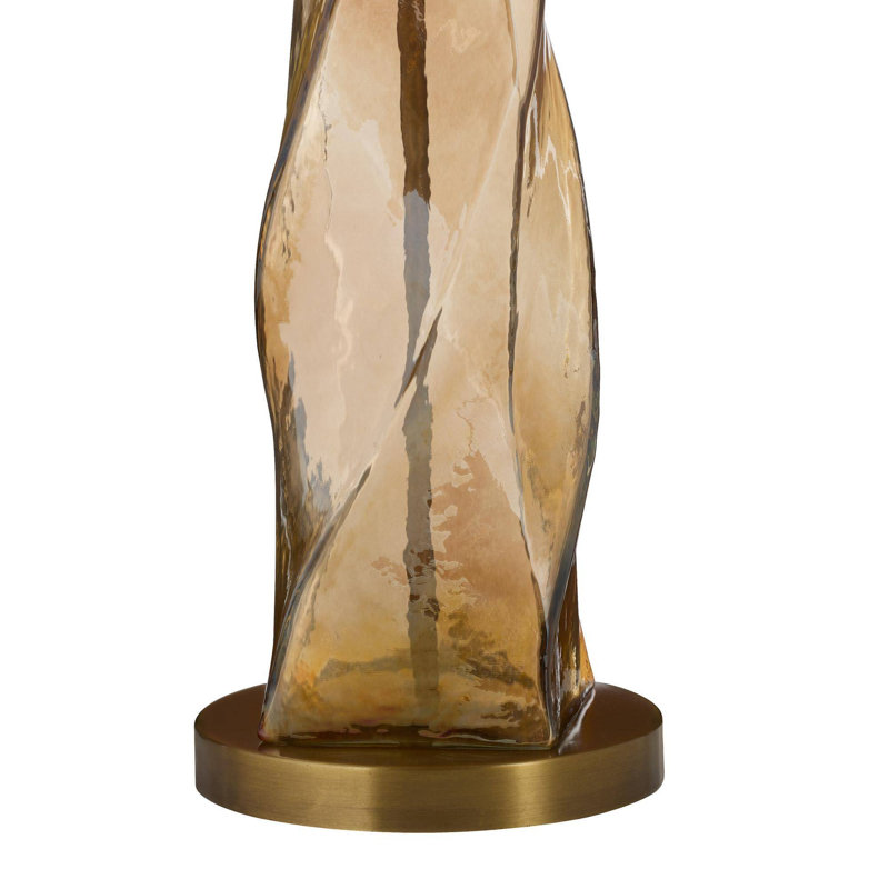 Scylla Table Lamp, Amber Luster