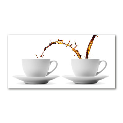 Leaking Coffee - Wrapped Canvas Print
