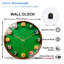 Mini-table de billard avec boules et chiffres colorés - horloge murale moderne en verre 12 po