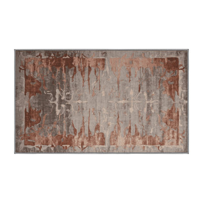 Machine Washable Gray Area Rug