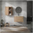 30" Wall-Mounted Bathroom Vanity With Sink and Side Cabinet, Soft Close Doors,00112IMO x 2-00630IMO Combination Cabinet(KD-Packing)-712980223