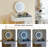 Dressing Table With LED Lights Glass Top Dressing Table With Extendable Side Table 5 Drawers Dressing Table With Mirror And Stool For Bedroom
