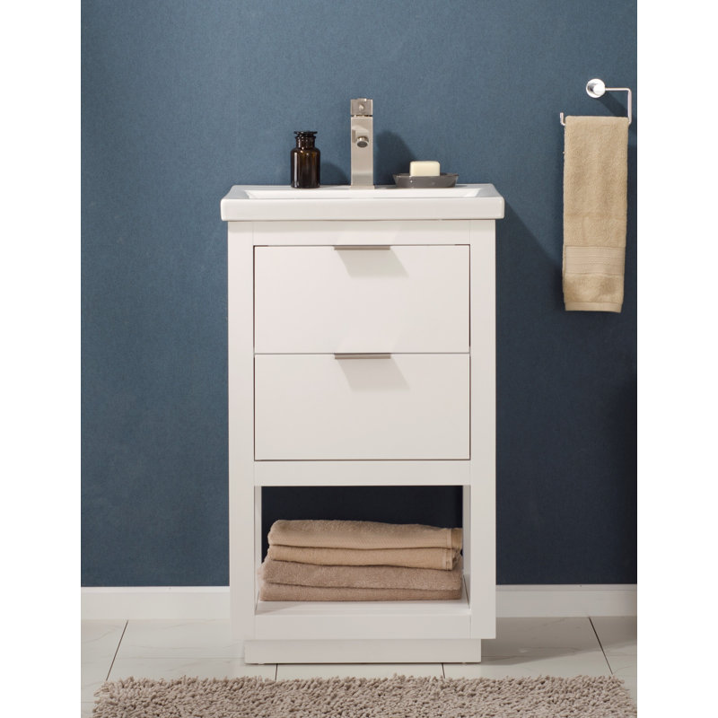 Ensemble de meuble-lavabo simple 20 po Eanes, Blanc