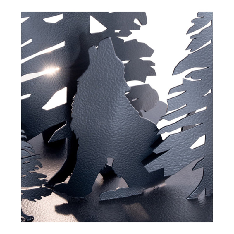 Wolf At Dawn Table Lamp