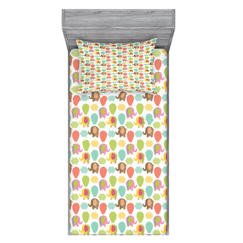 Microfiber Sheet Set, Twin Sheet Set with Fitted Sheet
