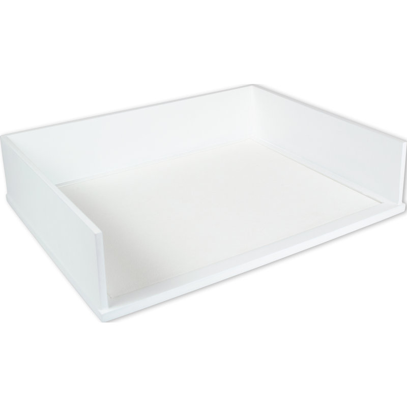 Rangement de papier empilable Andrea, Blanc pur