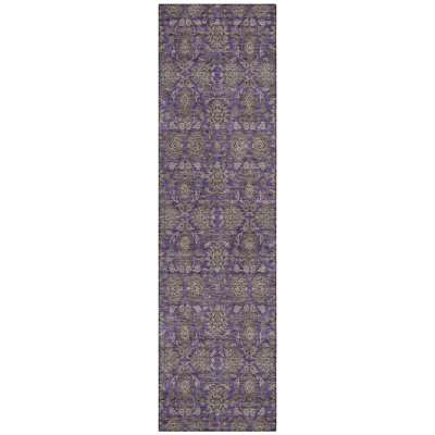 Naadiya Washable Floral Indoor / Outdoor Rug