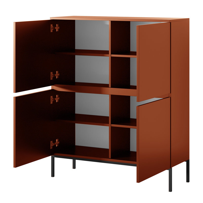 Madhwi 100cm Sideboard, Brick Red