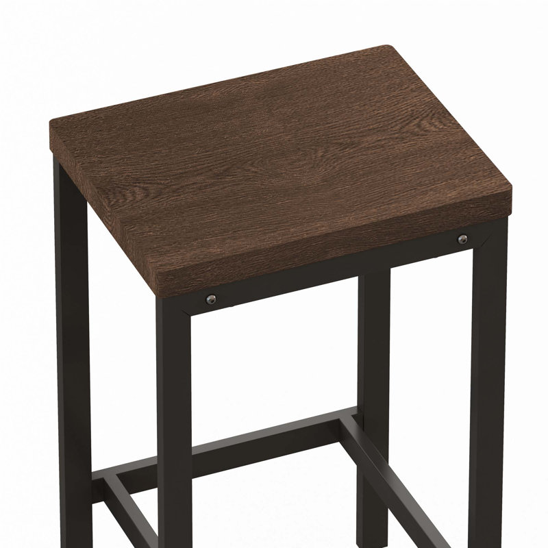 Long Dining Table Set With 3 Stools