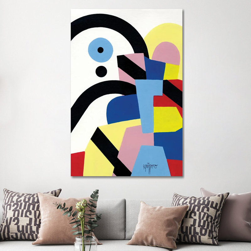 Black Rainbow Joe by Antony Squizzato - Wrapped Canvas Painting, 152.5 cm H x 101.5 cm W