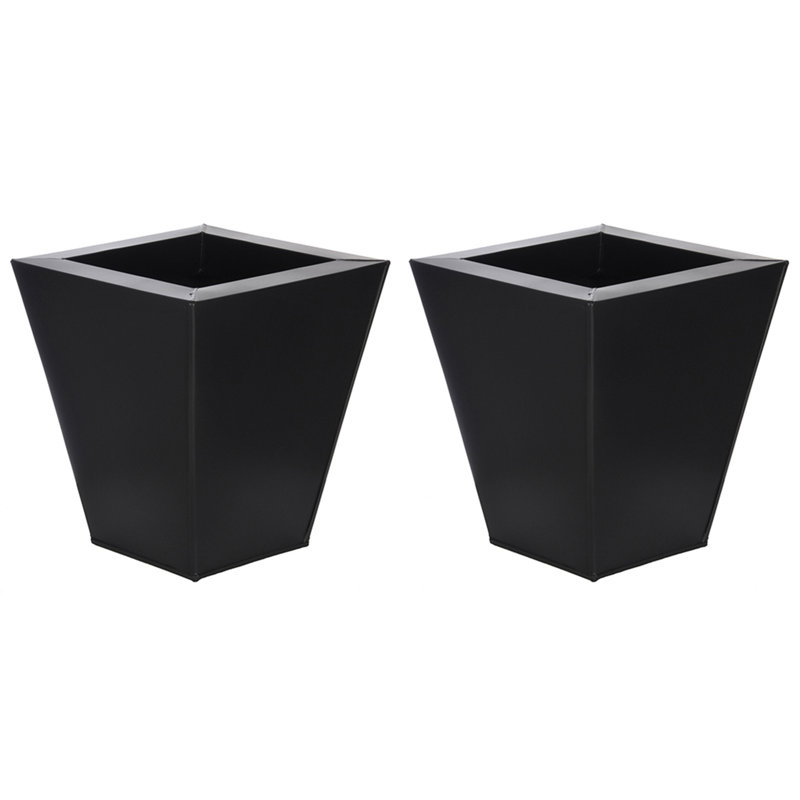 Metal Table Vase, Gloss Brown, Small