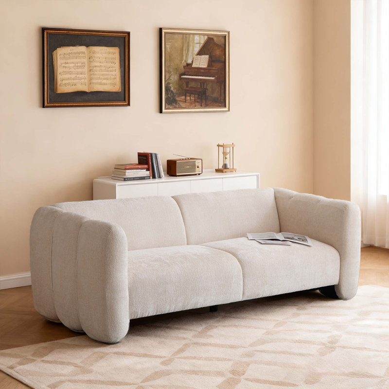 Canapé en tissu de 83 po, Beige