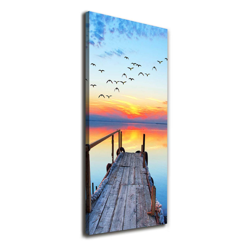 Wooden Pier - Wrapped Canvas Print