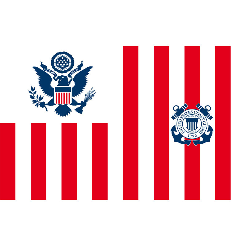 Garde côtière des États-Unis, H 11 po x l 18 po