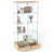 Modern Glass Display Cabinet With 2 Large Drawers-1651808726