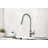 Single Handle Pull Down Sprayer Kitchen Faucet in Brushed Nickel-69567959