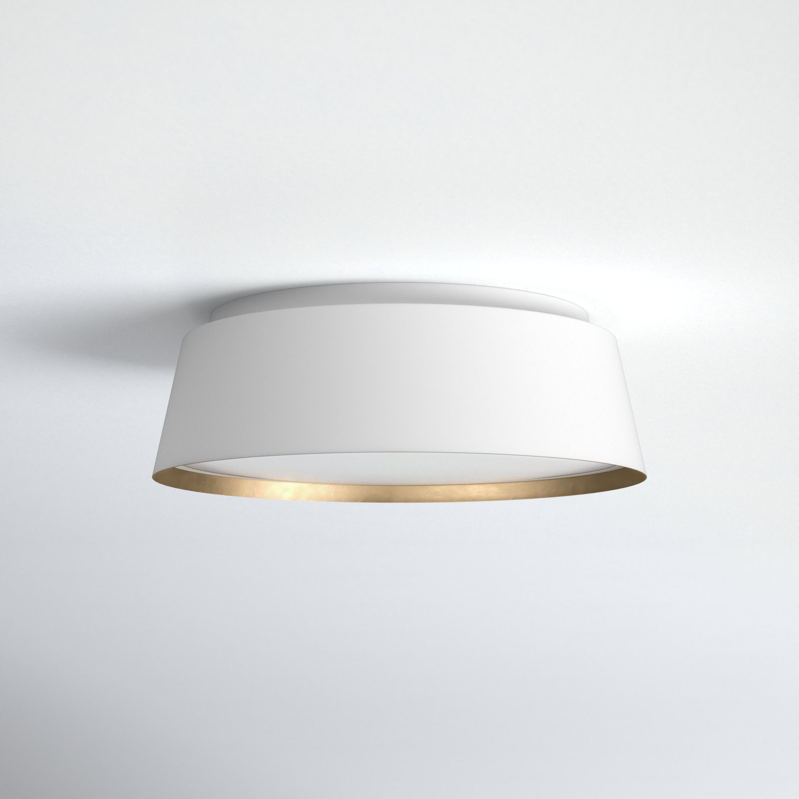 Adriatic 3 Light Glass Flush Mount, Matte White