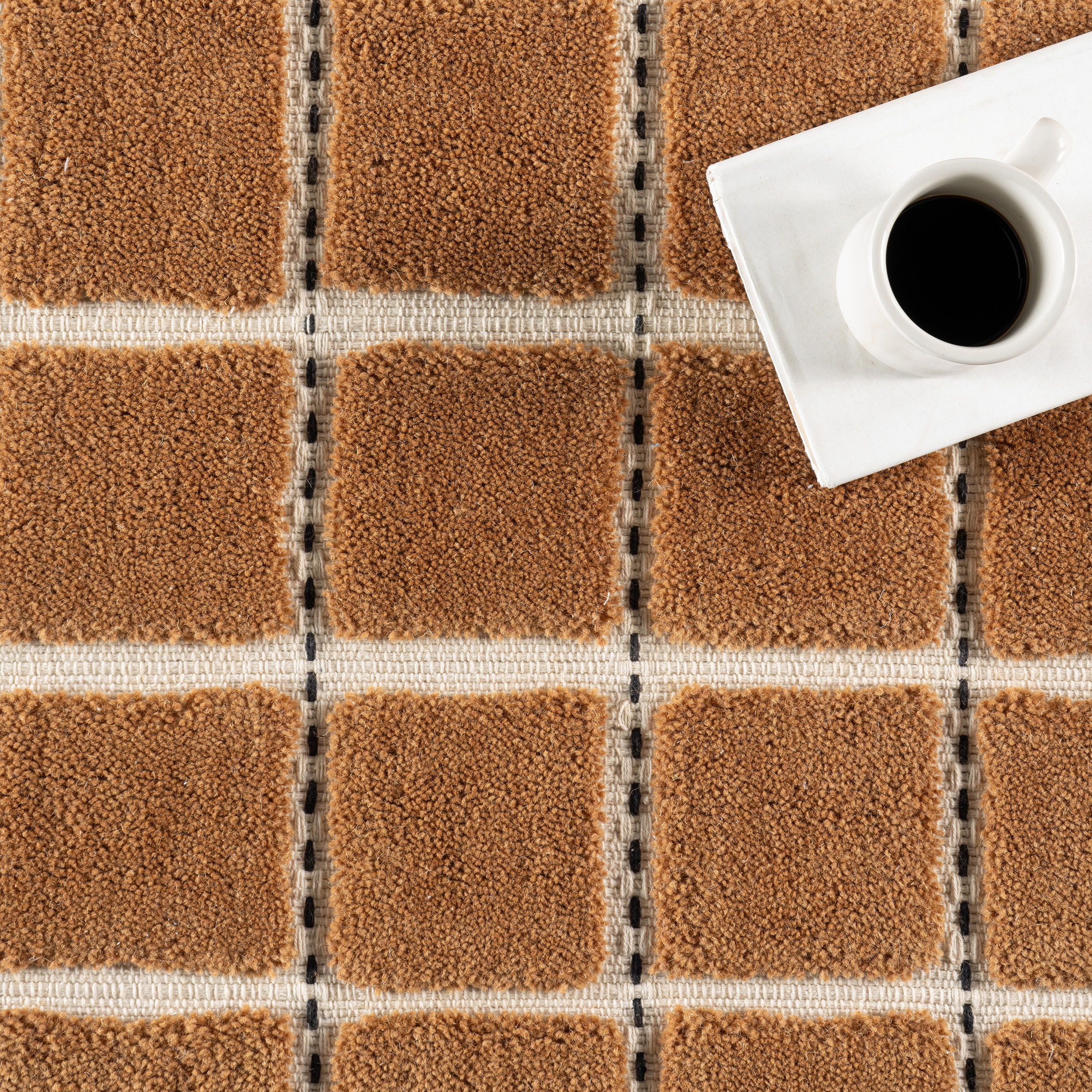 Gretchen Checked Wool Area Rug