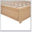Lit plateforme en bois avec rangement inférieur et 2 tiroirs, parfait pour les chambres modernes et peu encombrantes.