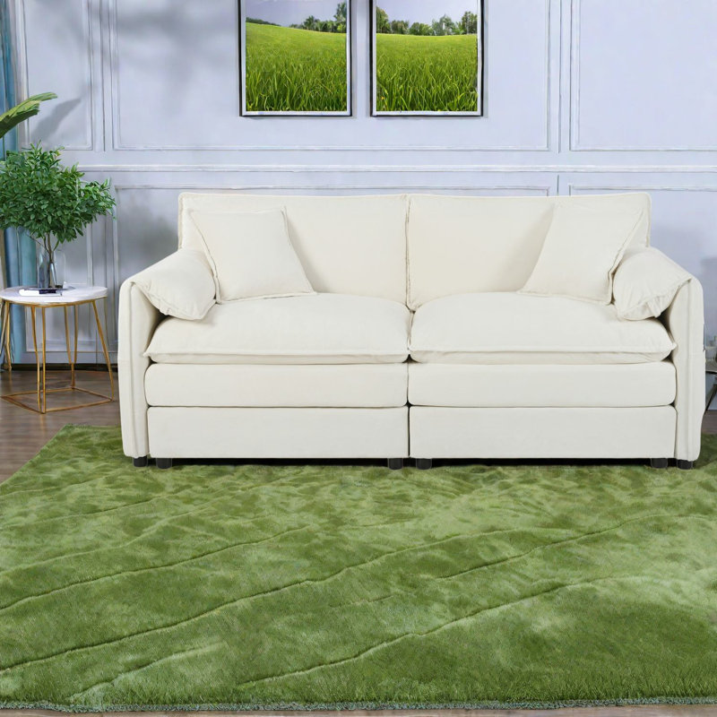 Spacious Modular Sofas With Chenille Comfort For Modern Living